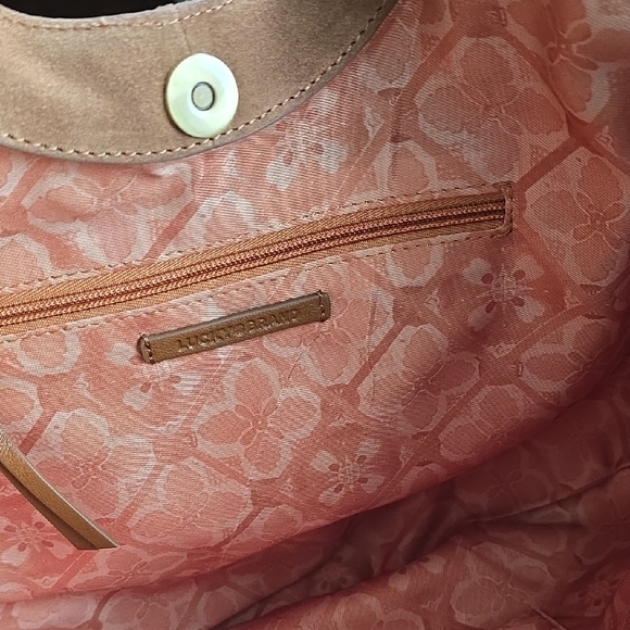 Lucky Brand Brown Suede Fringe Hobo Bag NWT - Picture 4 of 13